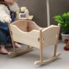 AirAds Dollhouse 1:12 Dollhouse Miniature Baby Crib Unfinished; no Mattress view 2