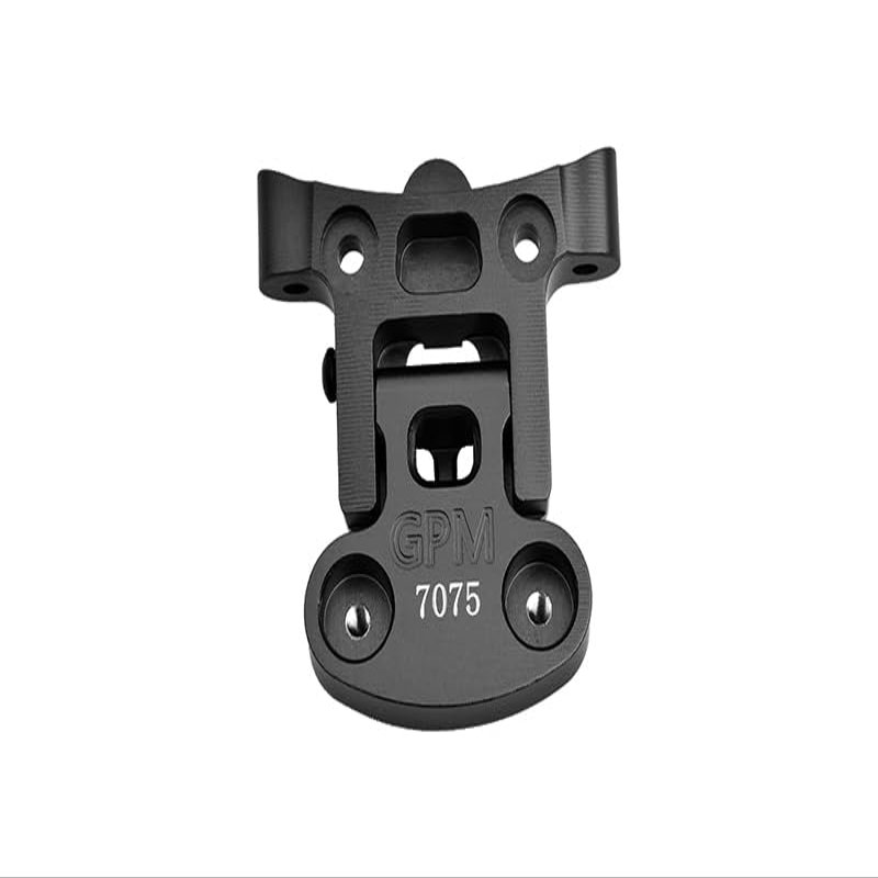 GPM Upgrades Aluminum 7075 Rear Fender Mount Set for 1/4 Promoto MX RC Car (Black)