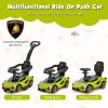 INFANS 3 in 1 Ride on Push Car, Licensed Lamborghini Baby Stroller Sliding Walking Car with Push Handle, Music, USB, Headlight, Under Seat Storage, Kids Foot-to-Floor Toy for 18-60 Months (Green) view 2