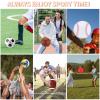 Liliful 36 Pcs Bulk Assorted Sports Balls Equipment Set with Pump & Carry Bag Soccer, Basketball, Volleyball, Football & Playground Ball for School PE, Outdoor Game & Team Training(Brown Red) view 4