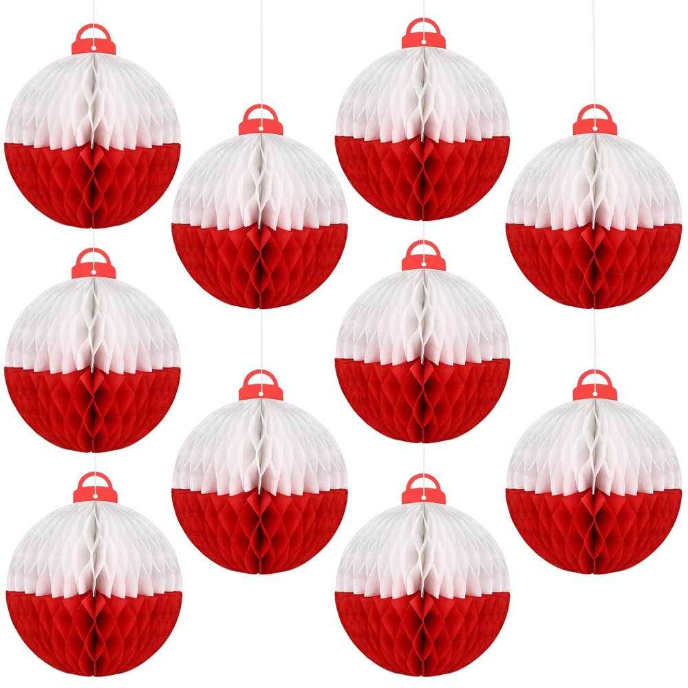 10PCS Gone Fishing Honeycomb Ball Decorations Centerpieces for Tables Bobber Paper Hanging Ceiling Sign Fishermen Themed Party Supplies for Fishing Theme Party Birthday Baby Shower Party Favor