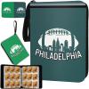 KivolFun Philadelphia Football Card Binder with Sleeves, 900 Pocket, 3 Ring, Waterproof, Dustproof, Durable view 1