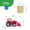 Big Country Toys Red Tractor & Implements, 1:20 Scale, Toy Tractor with Hay Bale and Bucket Attachment, Working Doors, Red, Ages 3 and Up view 4