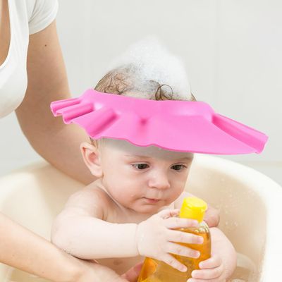 Beatifufu Waterproof Baby Kids Shower Bathing Shampoo Hat Adjustable Soft Eva Visor Cap for Toddlers and Infants Bath Time Protection