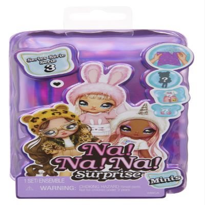 Na Na Na Surprise Minis Series 3 Fashion Doll - Mystery Packaging with Confetti Surprise, Includes 4" Small Doll, Outfit, Shoes, Poseable, Great Toy Gift for Kids Girls Boys Ages 4 5 6 7 8+ Years