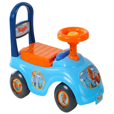 Blippi NE Basic Ride-On by Dynacraft Fun and Colorful Design, Perfect for Toddlers, Sturdy and Durable, Easy to Assemble, Ideal for Indoor and Outdoor Play