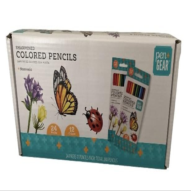 24 PACK OF 12 COLOR PENCILS