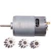 GRESIK Driver Engine 1pcs Kids Ride On Toys Motor 10 Teeth RS550 DC Motor 6V 12V High Speed Motor Toy Car Drive Engine Replacement Parts Wheel Project (Color : RS550-6V-11000) view 2