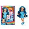 Rainbow High Jr High PJ Party - Skyler, Blue 9" Posable Fashion Doll with Soft Onesie, Slippers, Fun Play Accessories, Great Toy Gift for Girls Kids Ages 4-12 Years view 1