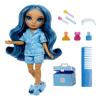 Rainbow High Jr High PJ Party - Skyler, Blue 9" Posable Fashion Doll with Soft Onesie, Slippers, Fun Play Accessories, Great Toy Gift for Girls Kids Ages 4-12 Years view 2