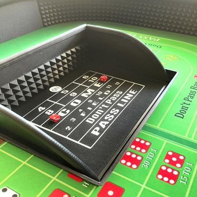 Mini Craps Table / 17" x 12" x 6" / Rubber Diamond Walls