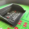 Mini Craps Table / 17" x 12" x 6" / Rubber Diamond Walls view 1