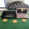 Mini Craps Table / 17" x 12" x 6" / Rubber Diamond Walls view 2