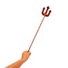 Treasure Gurus Sequin Red Devil Pitchfork Wand Cosplay Staff Halloween Party Costume Accessory view 2