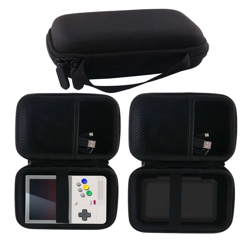 WERJIA Hard Carrying Case Compatible with Retroid Pocket Classic/Retroid Pocket Flip 2/ Flip Retro Game Handheld Console (Black)