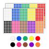 10,000 Pieces, 1/4 inch - Small Colored Round Dot Stickers - 10 Colors view 1