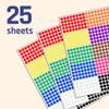 10,000 Pieces, 1/4 inch - Small Colored Round Dot Stickers - 10 Colors view 2