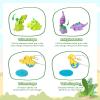 Cinne Dinosaur Color Dough Sets for Kids Ages 2-4-8, DIY Clay Tools & Dinosaur Eggs, Birthday & Christmas Gift for Boys and Girls(20 Pcs Color Dough Accessories) view 4