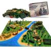 TALGIC Army Men Toys Large Battle Playset-Set Includes Army Men Action Figures, Military Battle Mat, Tanks, Helicopters, Jeep, Ambulance, Trucks, Cannon, Tents (120 PCS) view 1