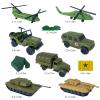 TALGIC Army Men Toys Large Battle Playset-Set Includes Army Men Action Figures, Military Battle Mat, Tanks, Helicopters, Jeep, Ambulance, Trucks, Cannon, Tents (120 PCS) view 3