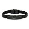 Brilliant Juggling Braided Leather Bracelet, Shit Happens. Juggling Helps, Best Engraved Bracelet For Men Women From Friends, Juggling appreciation gifts, Juggling thank you gifts, Juggling teacher view 1