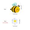 3pcs Bee Balloon 6Pcs Daisy Flower foil Balloons Bumble Bee foil Balloon for Daisy Bee Theme Birthday Baby Shower Wedding Party Decorations Supplies view 2