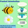 3pcs Bee Balloon 6Pcs Daisy Flower foil Balloons Bumble Bee foil Balloon for Daisy Bee Theme Birthday Baby Shower Wedding Party Decorations Supplies view 3