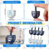 Jenaai 100 Pieces Purim Wooden Dreidel White Blue Natural Wood Dreidels for Passover Party Decorations Projects Crafts Family Fun (1.6 Inch) view 2