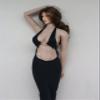 1/6 Scale Female Clothes,Female Black Evening Dress Long Skirt Clothes for 12inch PH TBL JO Action Figure Body (C) view 4