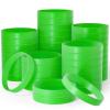 Bouiexye 60 Pieces Rubber Bracelets Green Sports Band Unisex for Sports Teams Party Games Fashion Decorations view 1