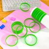 Bouiexye 60 Pieces Rubber Bracelets Green Sports Band Unisex for Sports Teams Party Games Fashion Decorations view 3