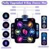 UpgradedKIZJORYA Dance Mat for Kids, Electronic Light-up Dance Pad with Wireless Bluetooth 5 Speeds 9 Levels, Dancing Mat for Toddlers Music Game Dance Toy for Girls Boys 3 4 5 6 7 8 9 10+ Year Old view 2