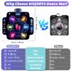 UpgradedKIZJORYA Dance Mat for Kids, Electronic Light-up Dance Pad with Wireless Bluetooth 5 Speeds 9 Levels, Dancing Mat for Toddlers Music Game Dance Toy for Girls Boys 3 4 5 6 7 8 9 10+ Year Old view 3
