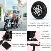 ButxeT Kids Tricycle-3 in 1 Kids Trike Bike Stroller- with Removable Push Handle-with Storage Basket-Safety Harness-1-6 Years Old Boy Girl Outdoor Toy Gifts,White view 2