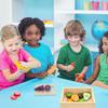 GOPLACS Wooden Play Food Sets for Kids Kitchen - Cutting Fruits and Veggies Toddler Toys Pretend Food Play Kitchen Accessories Montessori Educational Toys Gifts for Kids Boys Girls 3+ view 2