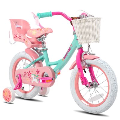 JOYSTAR Unicorn 12" Kids Bike for 2-4 Years Girls Toddler Bike Green