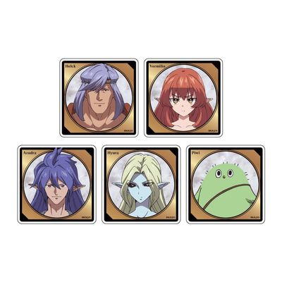 Helck 01 Official Illustration Character Acrylic Badges Box of 5