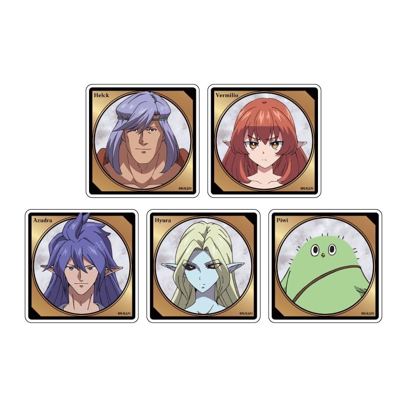 Helck 01 Official Illustration Character Acrylic Badges Box of 5