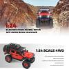 HTLNUZD 1/24 RC Truck 2428 4WD Electric RC Rock Crawler with LED Light 130 Carbon Brush Motor 3KM/H All Terrain Off Road Racing Car for Christmas,Festival Gift view 2