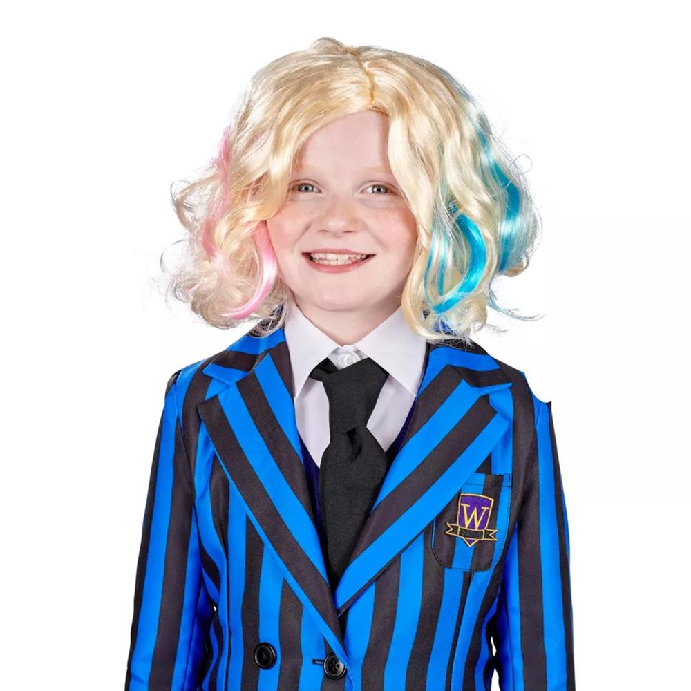 Gothic Girls Friend Blonde Child Costume Wig