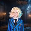 Gothic Girls Friend Blonde Child Costume Wig view 4