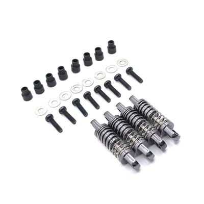 BrewJa Metal Upgrade Shock Absorber for WLtoys 1/28 284131 K969 K979 K989 K999 P929 P939 RC Car Parts (Color : Dark Grey)