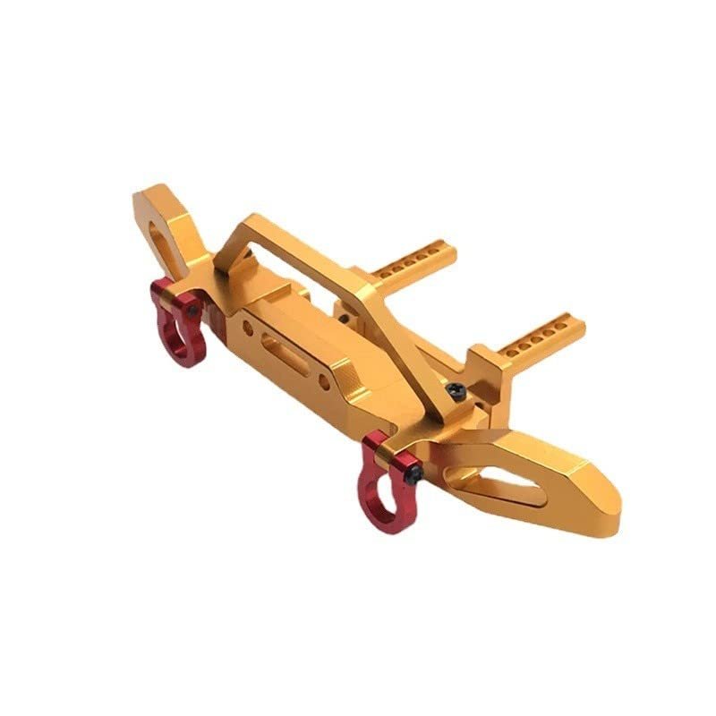 BrewJa Upgrade Metal Front Bumper for MN 1/12 MN86 MN86S G500 D90 RC Car Parts (Color : Yellow)