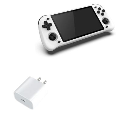 BoxWave Charger Compatible with Petforu POWKIDDY RGB10 Max 2 Handheld Game Console (5") - PD GAN miniCube (30W), 30W Tiny PD GAN Type-C Wall Charger - Winter White