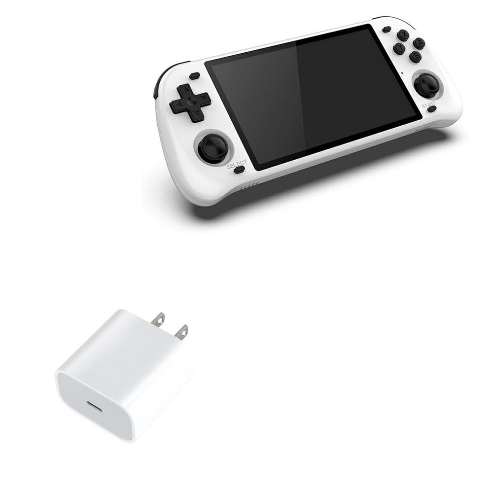 BoxWave Charger Compatible with Petforu POWKIDDY RGB10 Max 2 Handheld Game Console (5") - PD GAN miniCube (30W), 30W Tiny PD GAN Type-C Wall Charger - Winter White
