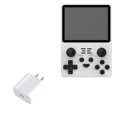 BoxWave Charger Compatible with Petforu POWKIDDY RGB20S Handheld Game Console (3.5") - PD GAN miniCube (30W), 30W Tiny PD GAN Type-C Wall Charger - Winter White