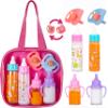 Fash N Kolor 4 Piece Baby Doll Play Set and 6 Piece Disappearing Doll Feeding Set view 2