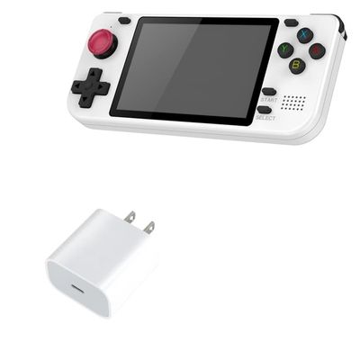 BoxWave Charger Compatible with Petforu POWKIDDY RGB10S Handheld Game Console (3.5") - PD GAN miniCube (30W), 30W Tiny PD GAN Type-C Wall Charger - Winter White