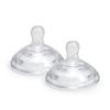 Dr. Talbot's Silicone Anti-Colic Bottle Replacement Nipples - Anti Colic Baby Bottle - Feeding Supplies for Newborn - (2-Pack) Fast Flow Soft Flex Replacement Nipples - 6+ Months view 1
