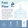 Dr. Talbot's Silicone Anti-Colic Bottle Replacement Nipples - Anti Colic Baby Bottle - Feeding Supplies for Newborn - (2-Pack) Fast Flow Soft Flex Replacement Nipples - 6+ Months view 2